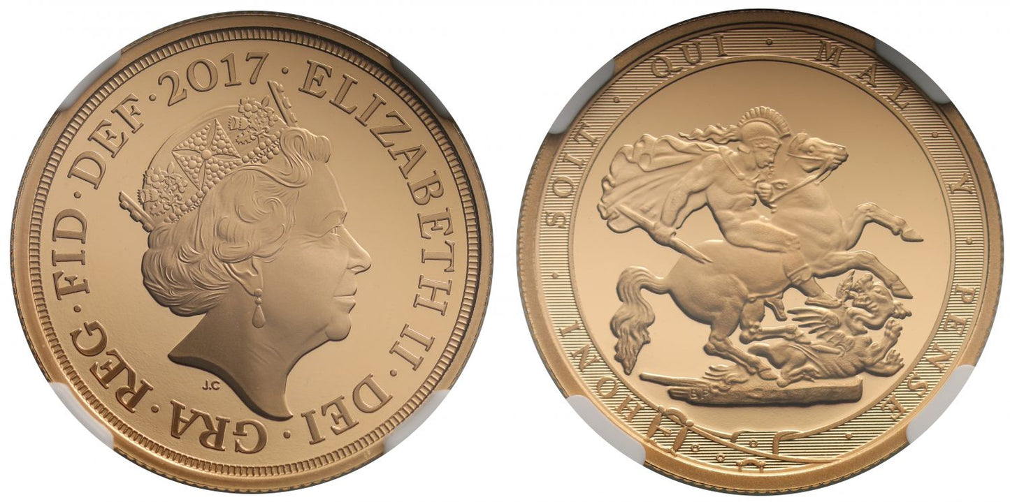 Elizabeth II 2017 PF70 UCAM proof Two-Pounds