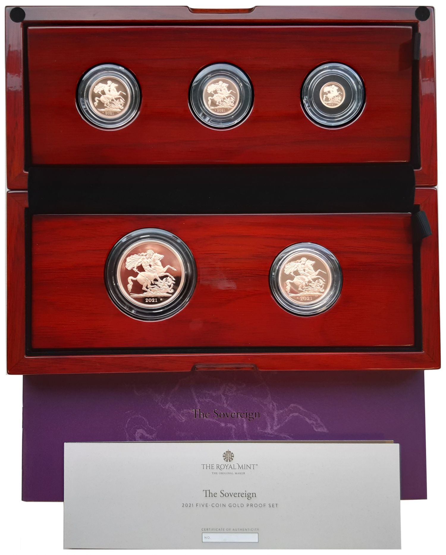 * Elizabeth II 2021 5-coin proof Set