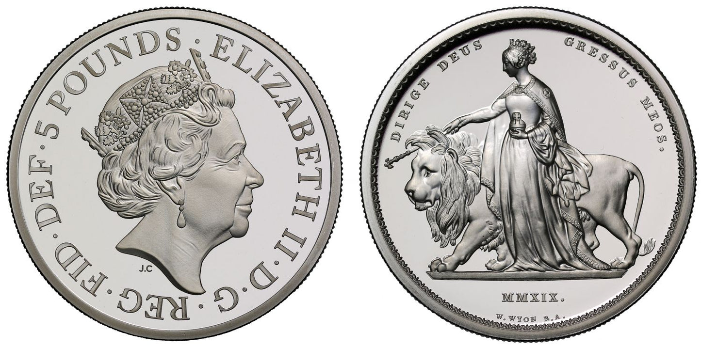 Elizabeth II 2019 Una and the Lion silver proof 2oz