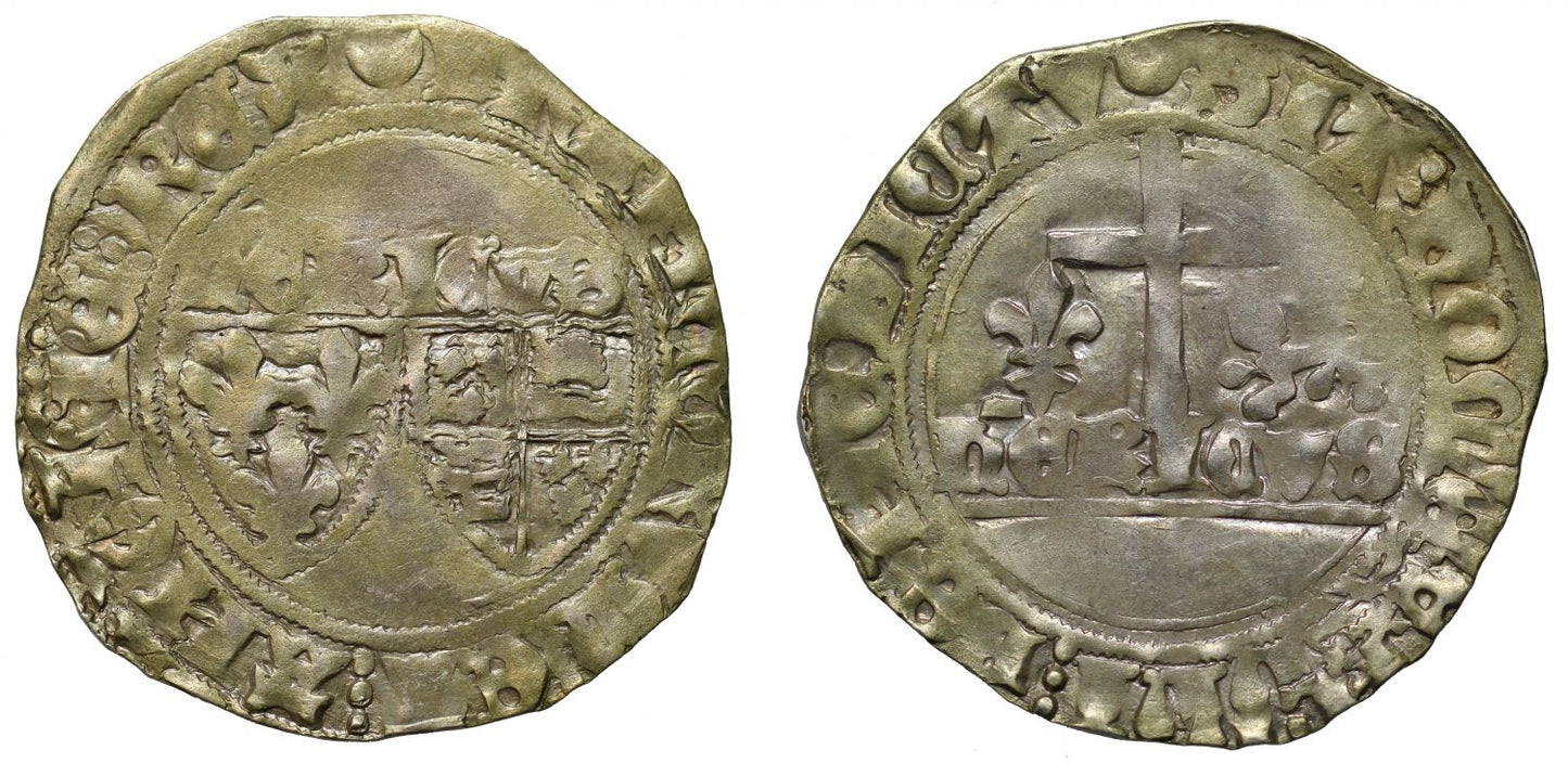 Anglo Gallic, Henry VI, silver Grand Blanc, Chalons Mint, very rare