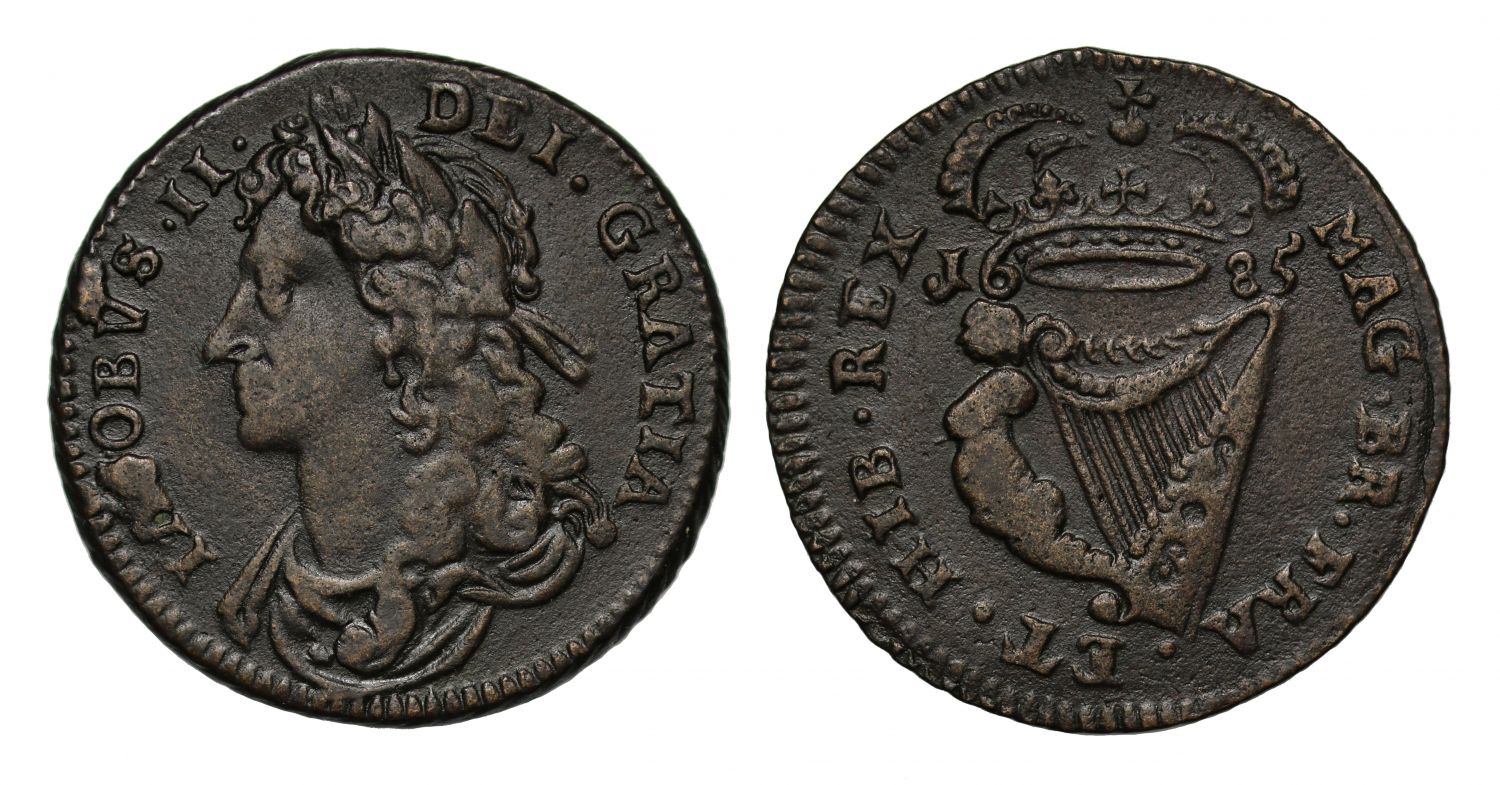 Ireland, James II 1685 Halfpenny
