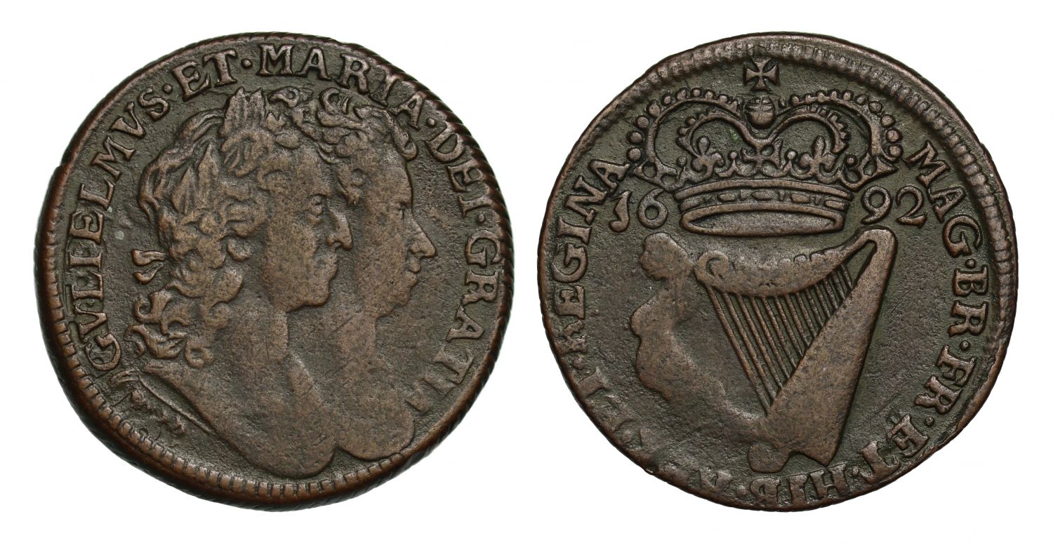 Ireland, William and Mary 1692 Halfpenny