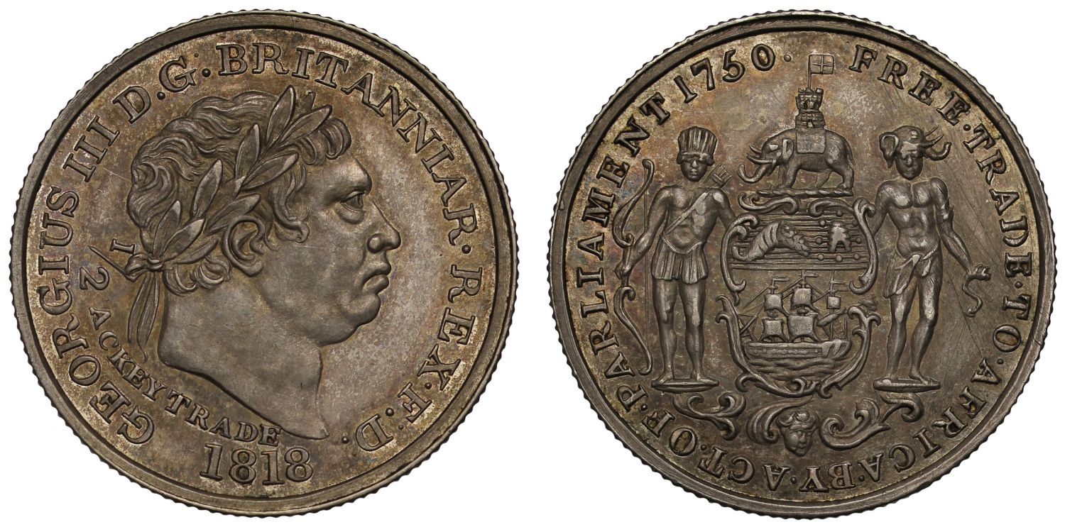 Gold Coast, Half-Ackey 1818