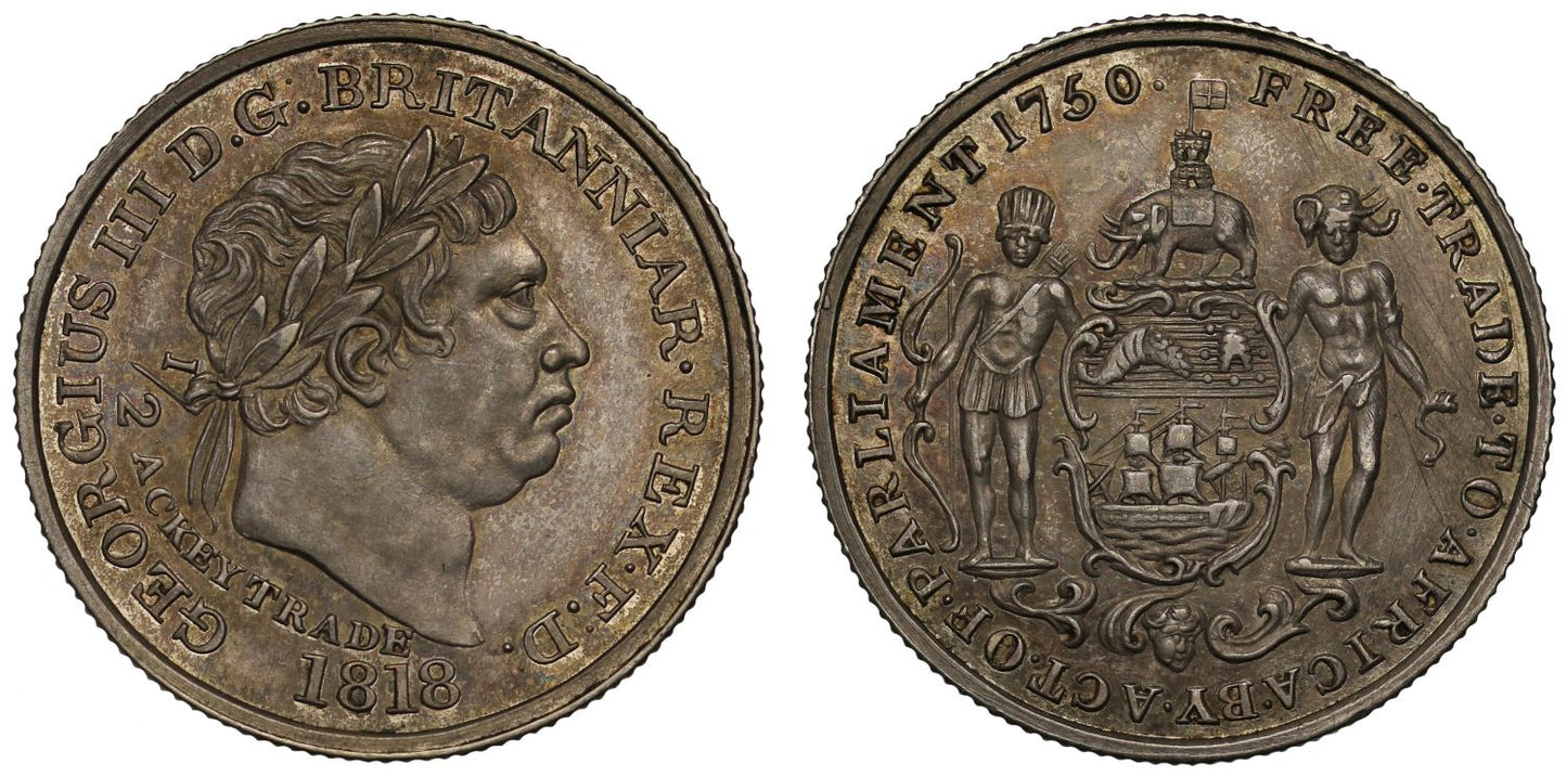 Gold Coast, Half-Ackey 1818