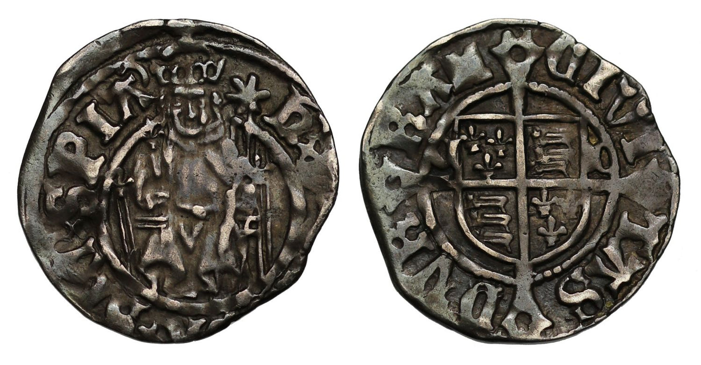 Henry VIII Penny, Sovereign type, Durham, Bishop Tunstall