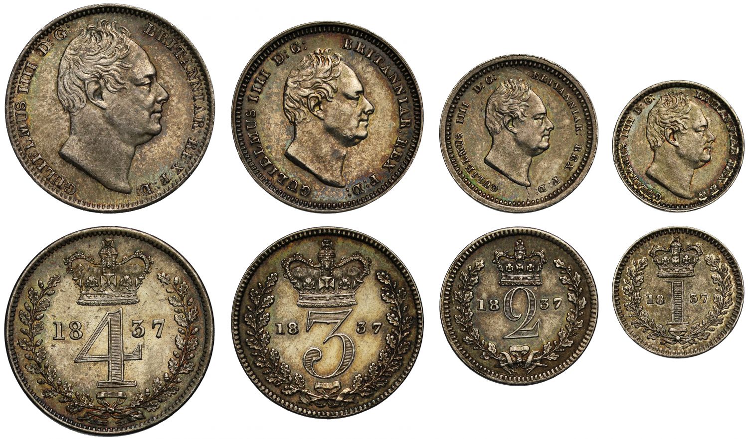 William IV 1837 Maundy Set, final year of reign