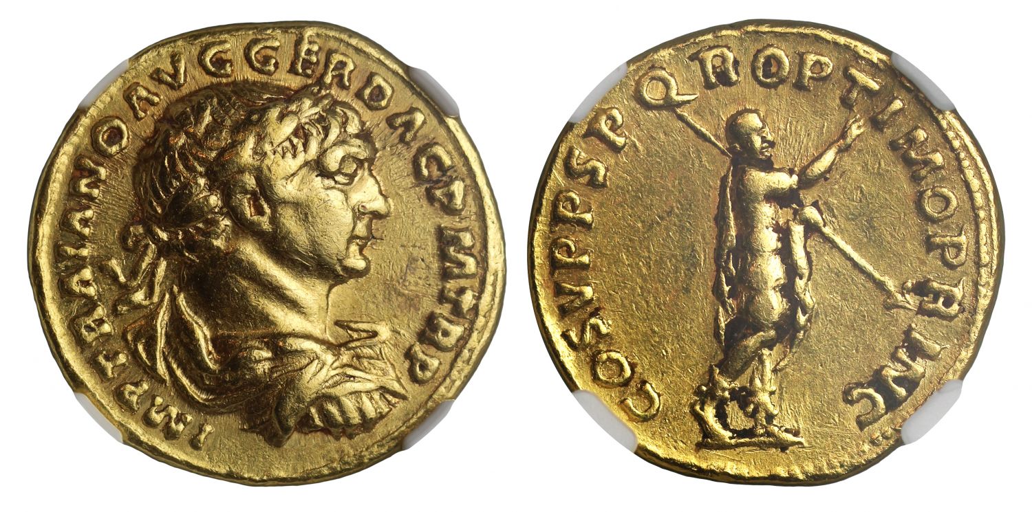 Trajan, Gold Aureus, Mint of Rome