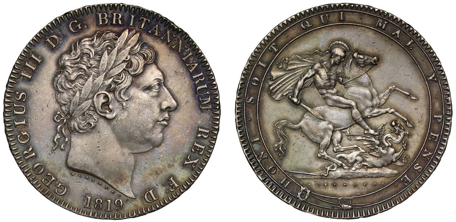George III 1819 Crown LIX, 59th year of the reign