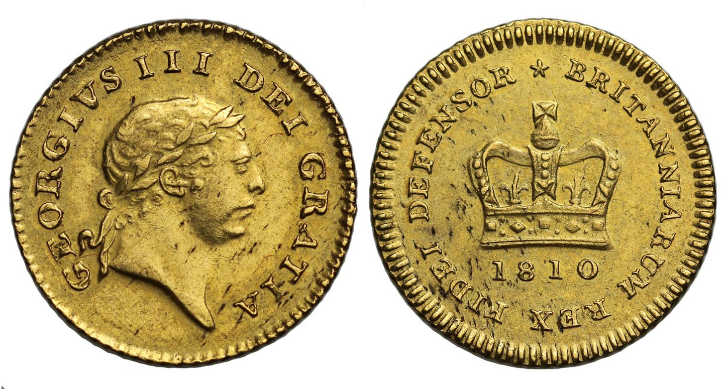 George III 1810 Third Guinea of Seven Shillings