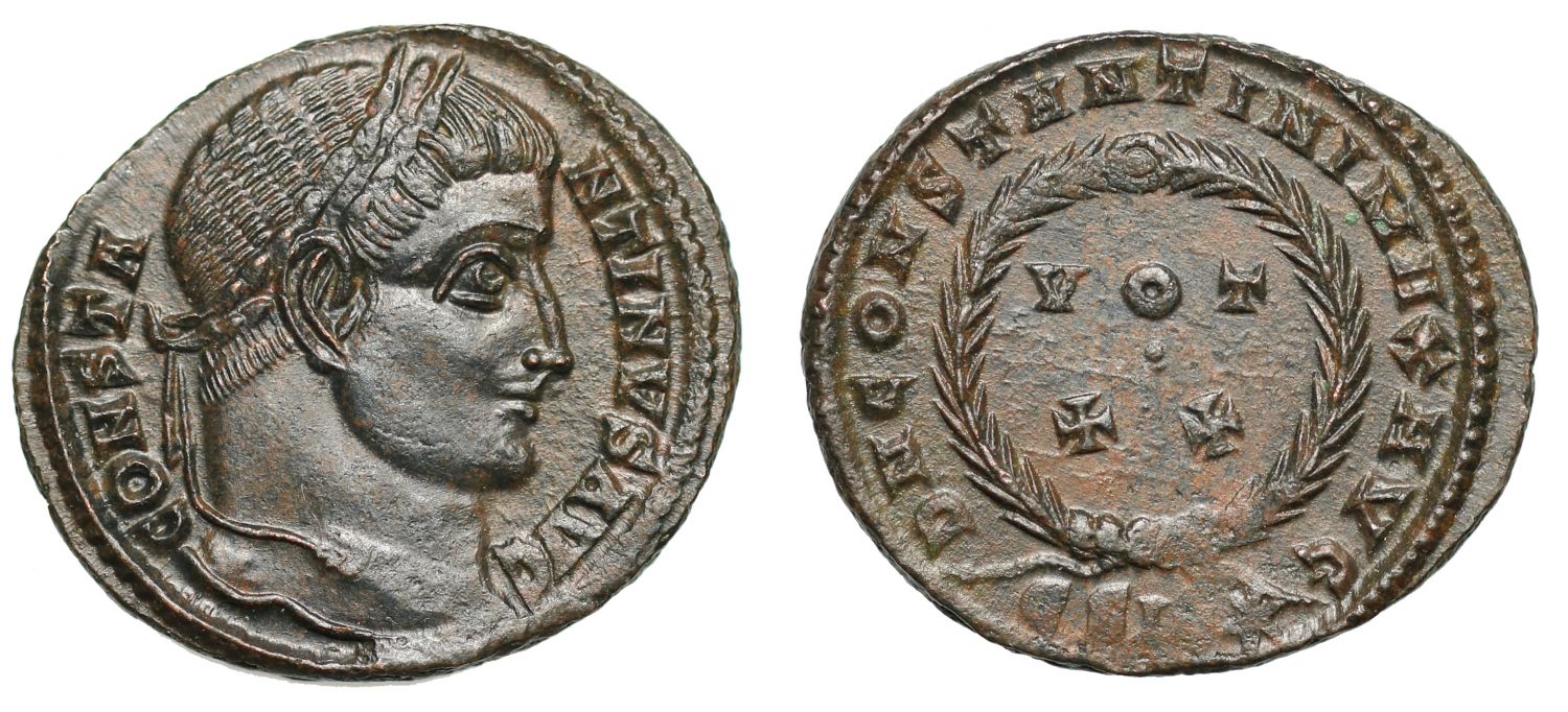 Constantine I, Follis, ESIS*
