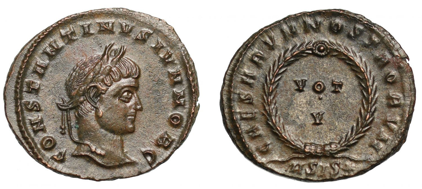 Constantine II, Follis, ASIS*.