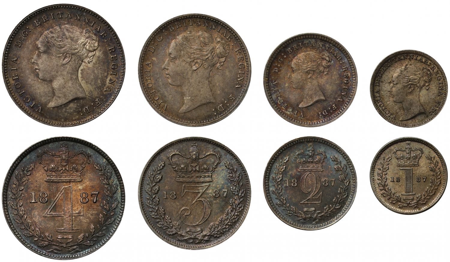 Victoria 1887 Maundy Set