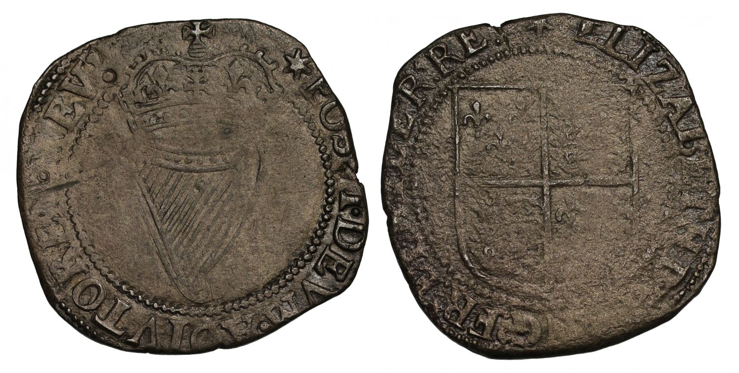Ireland, Elizabeth I Shilling, third base issue, c.1601, mint mark star