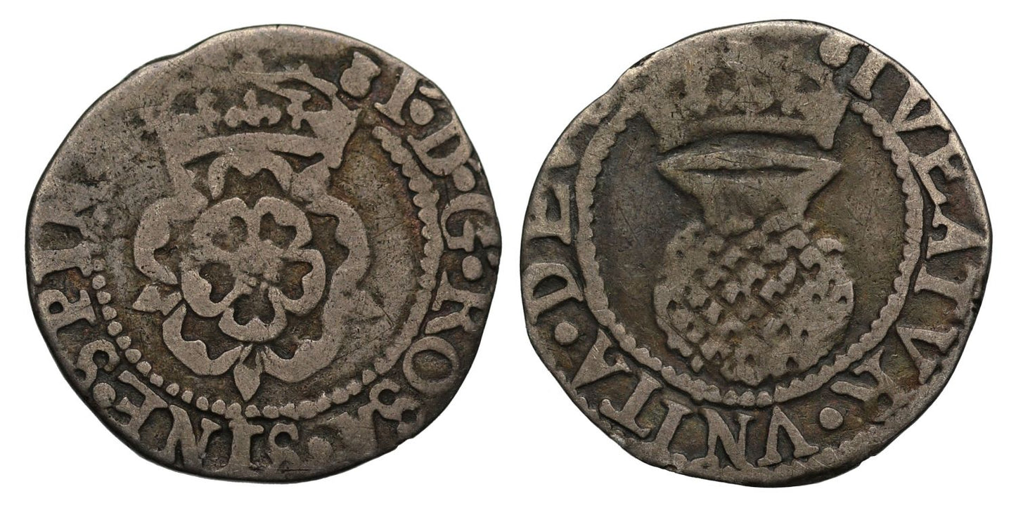 Scotland, James VI Two Shillings ninth coinage after Accession, mm thistle
