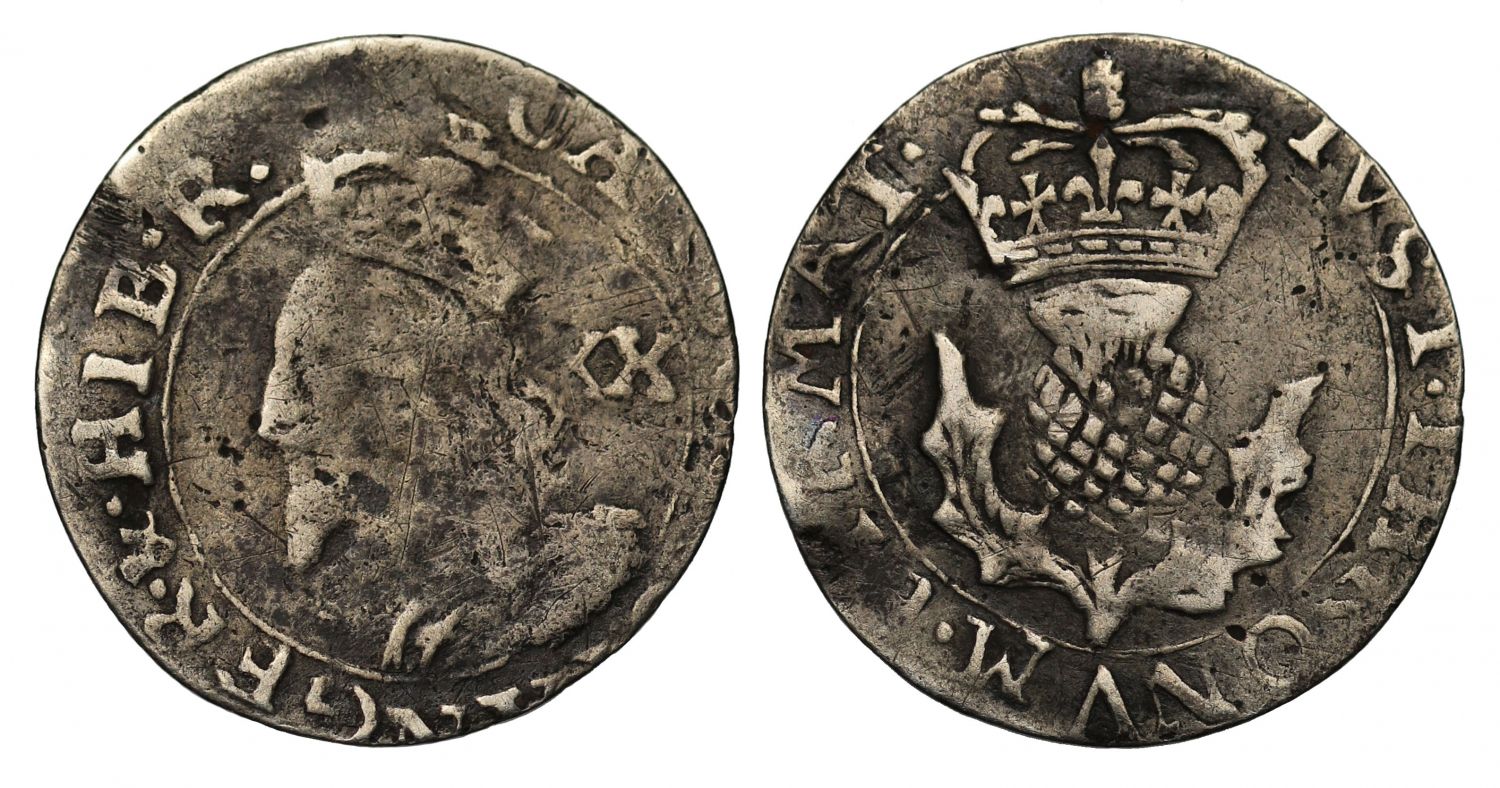Scotland, Charles I Twenty Pence, Thomas Falconers anonymous issue without F