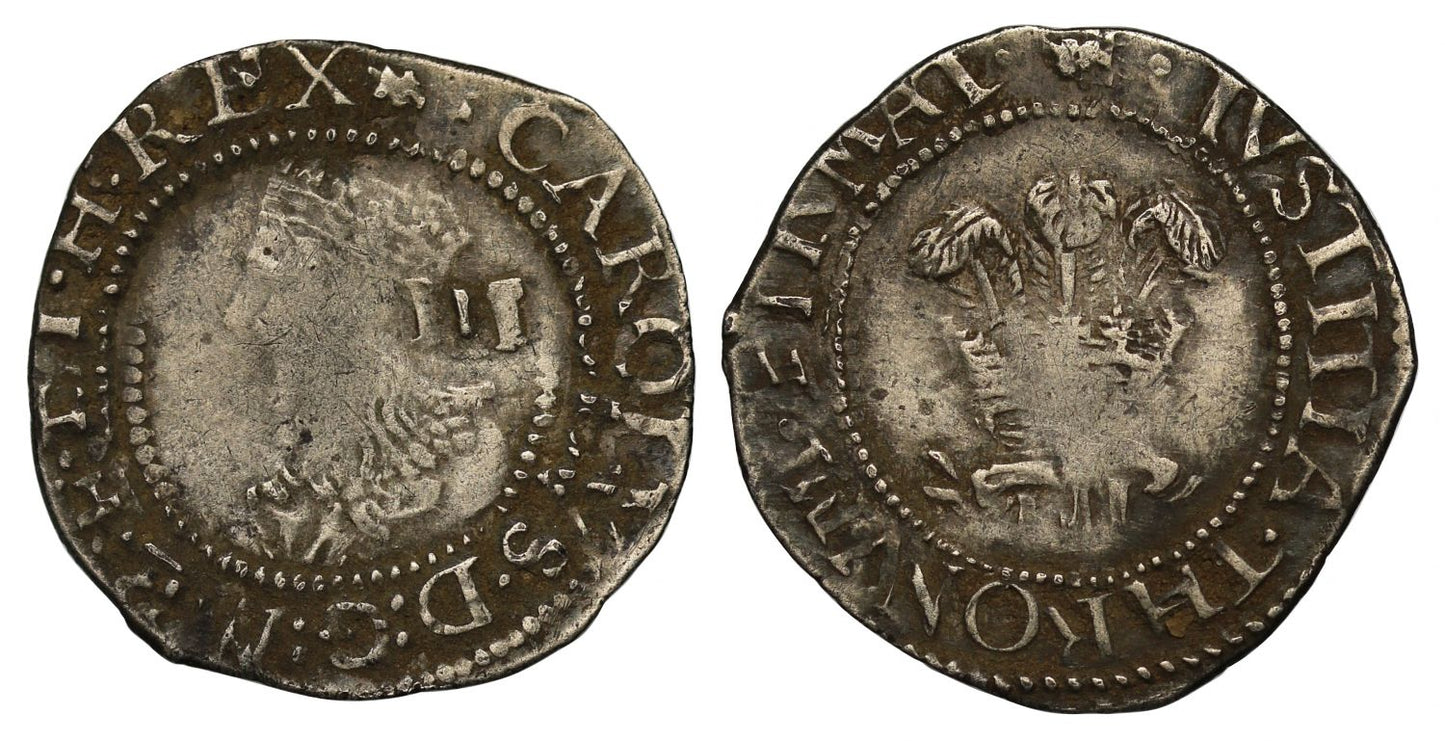 Charles I Halfgroat Aberystwyth, made from silver mined in Wales