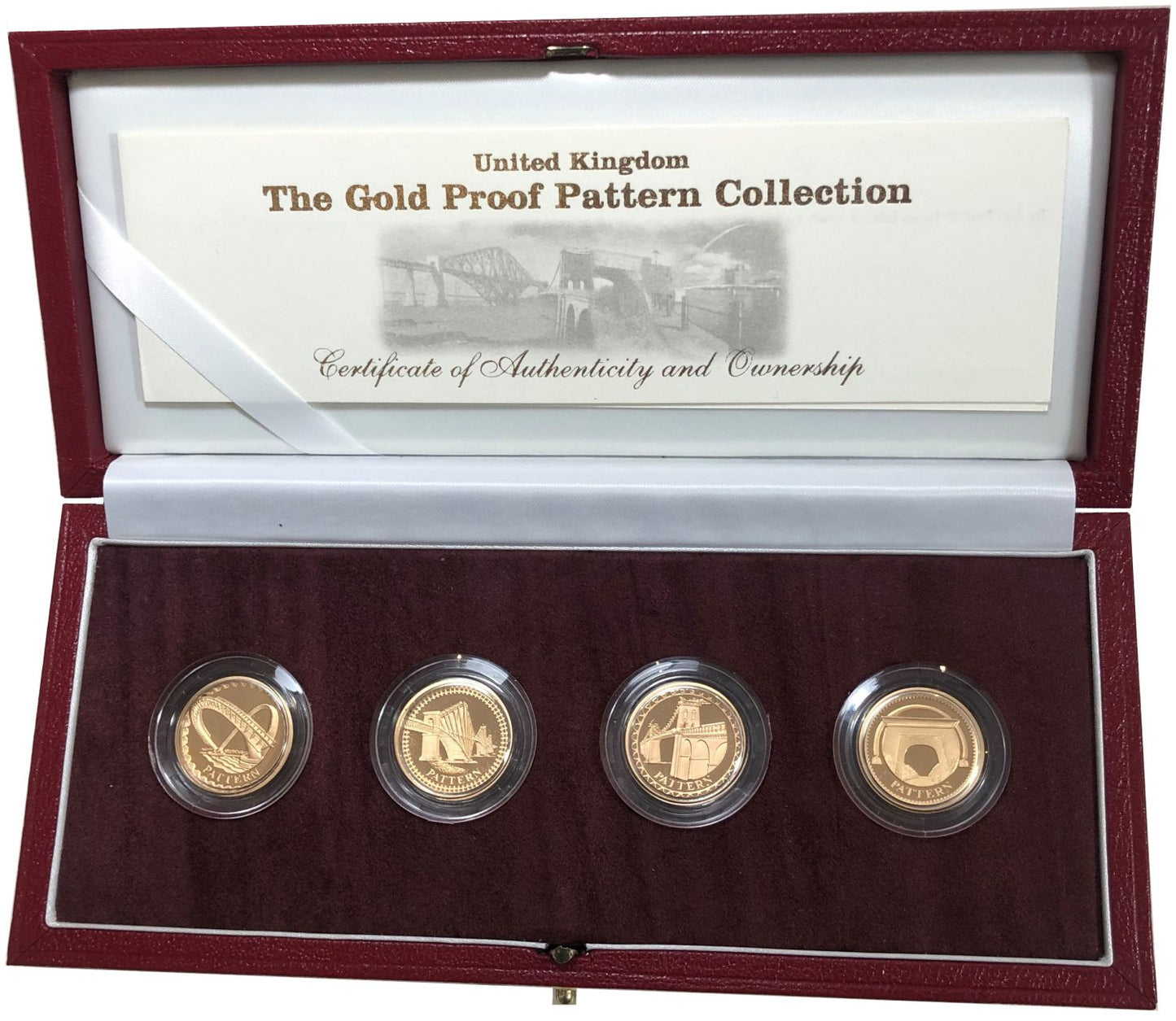 Elizabeth II 2003 gold pattern £1 4-coin Set
