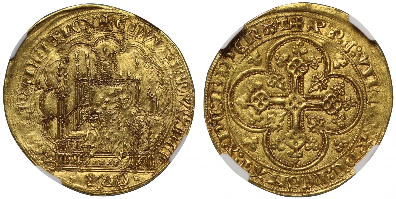 Anglo-Gallic, Edward III Ecu d'Or a la Chaise MS61