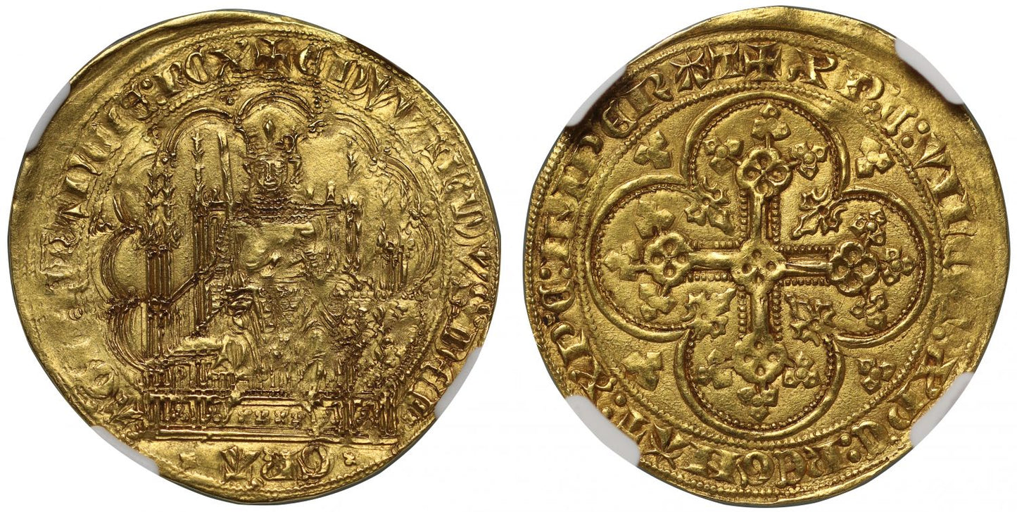 Anglo-Gallic, Edward III Ecu d'Or a la Chaise MS61