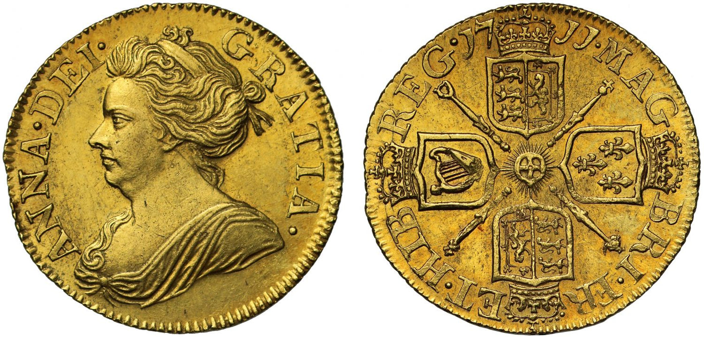 Anne 1711 Half-Guinea, Post-Union type