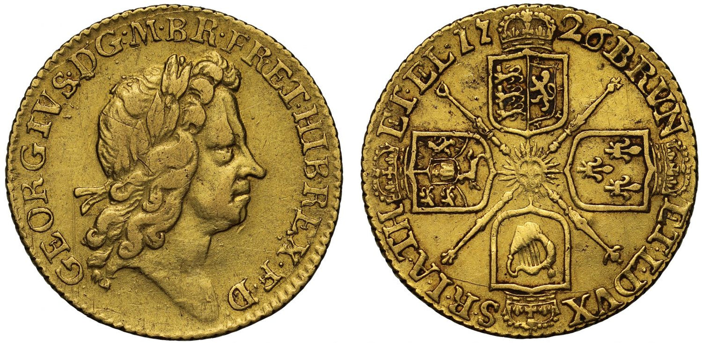 George I 1726 Half-Guinea, second bust
