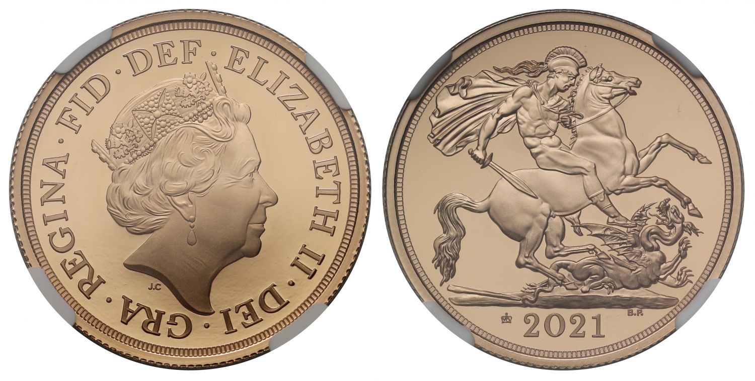 Elizabeth II 2021 proof Two-Pounds PF70 UCAM First Releases