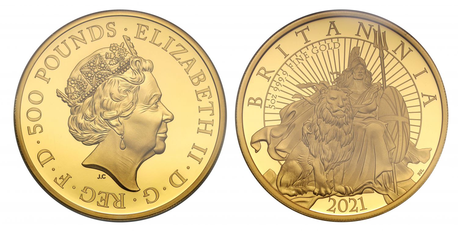 Elizabeth II 2021 gold proof 5oz Britannia