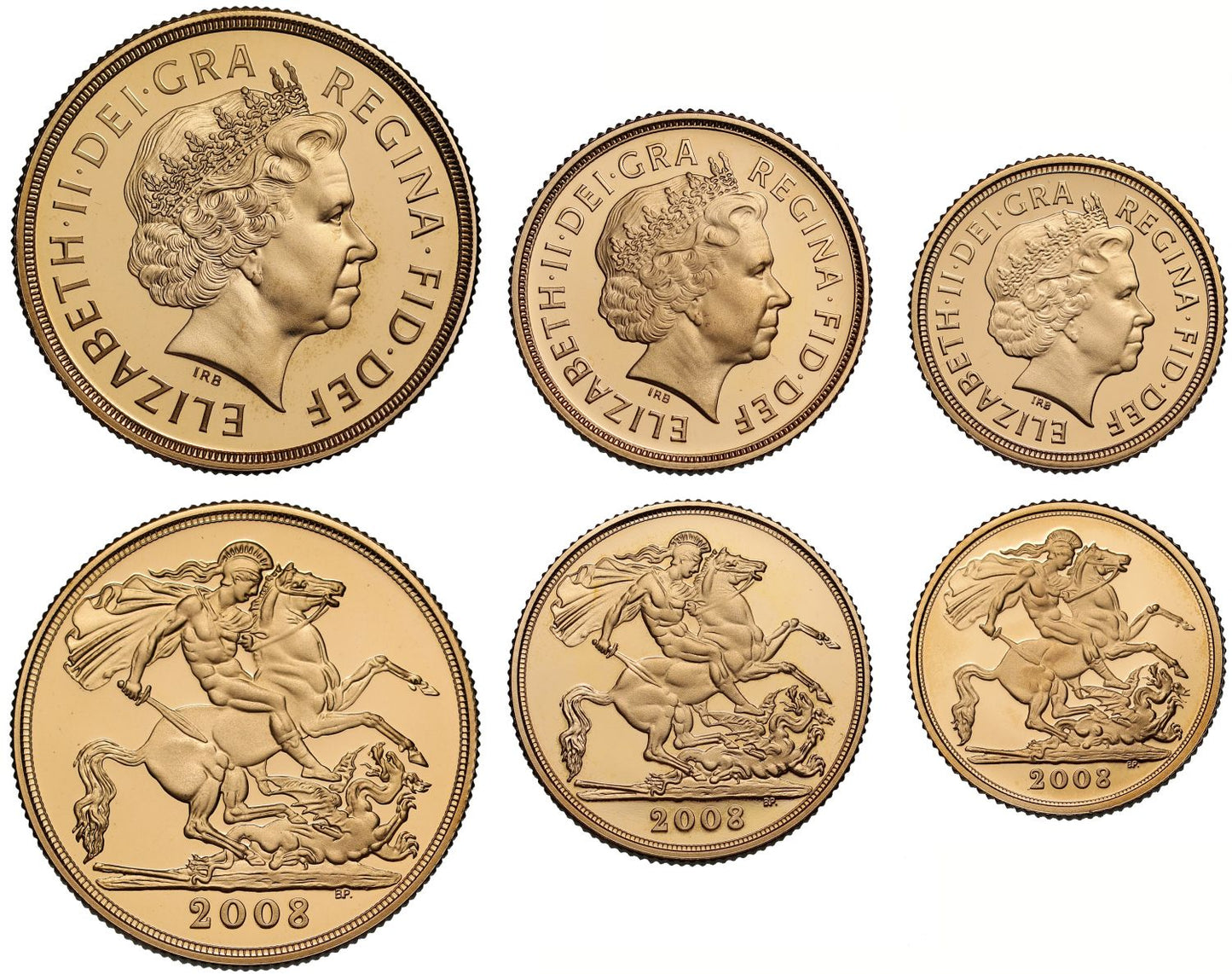 Elizabeth II 2008 3-coin proof Set