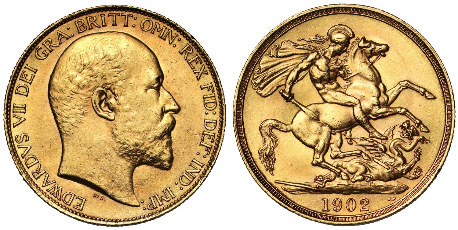 Edward VII 1902 Two-Pounds, currency issue