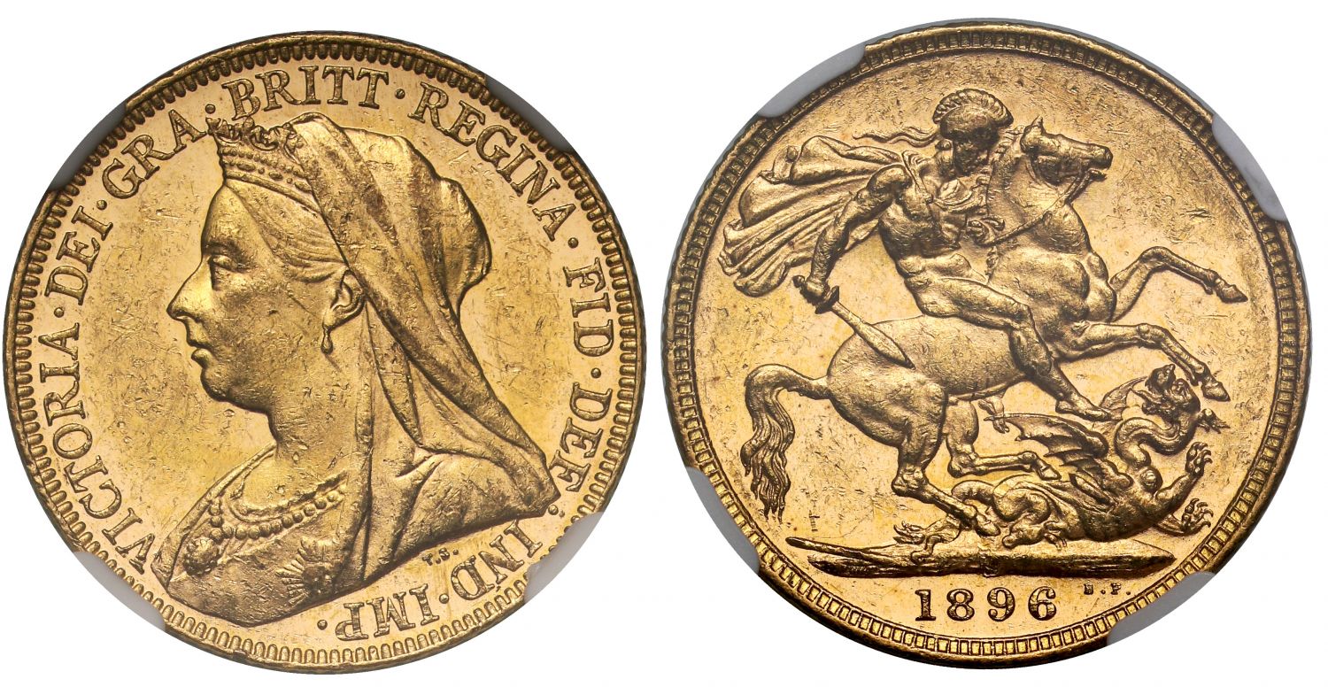 Victoria 1896-M Sovereign Melbourne Mint MS61