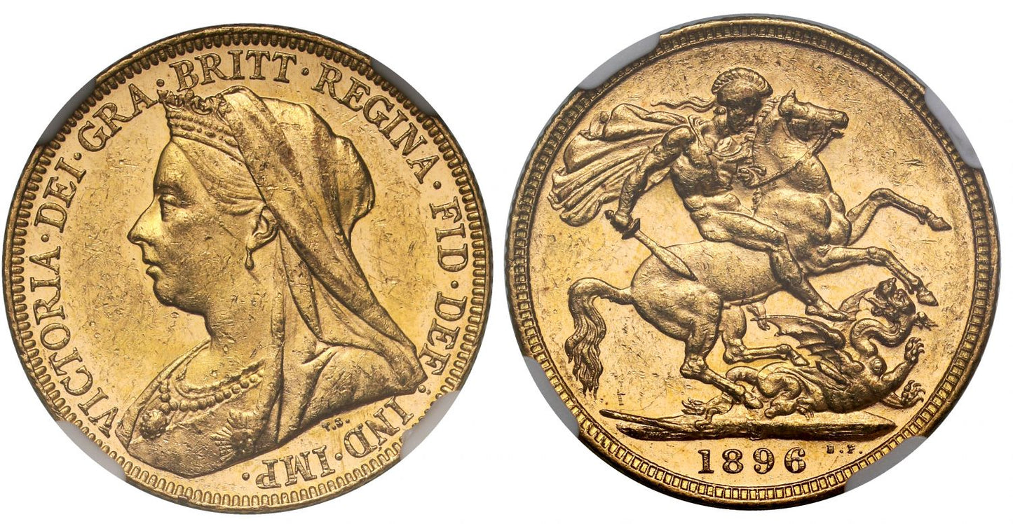 Victoria 1896-M Sovereign Melbourne Mint MS61