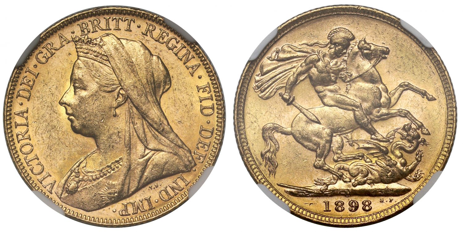Victoria 1898-M Sovereign Melbourne Mint MS61