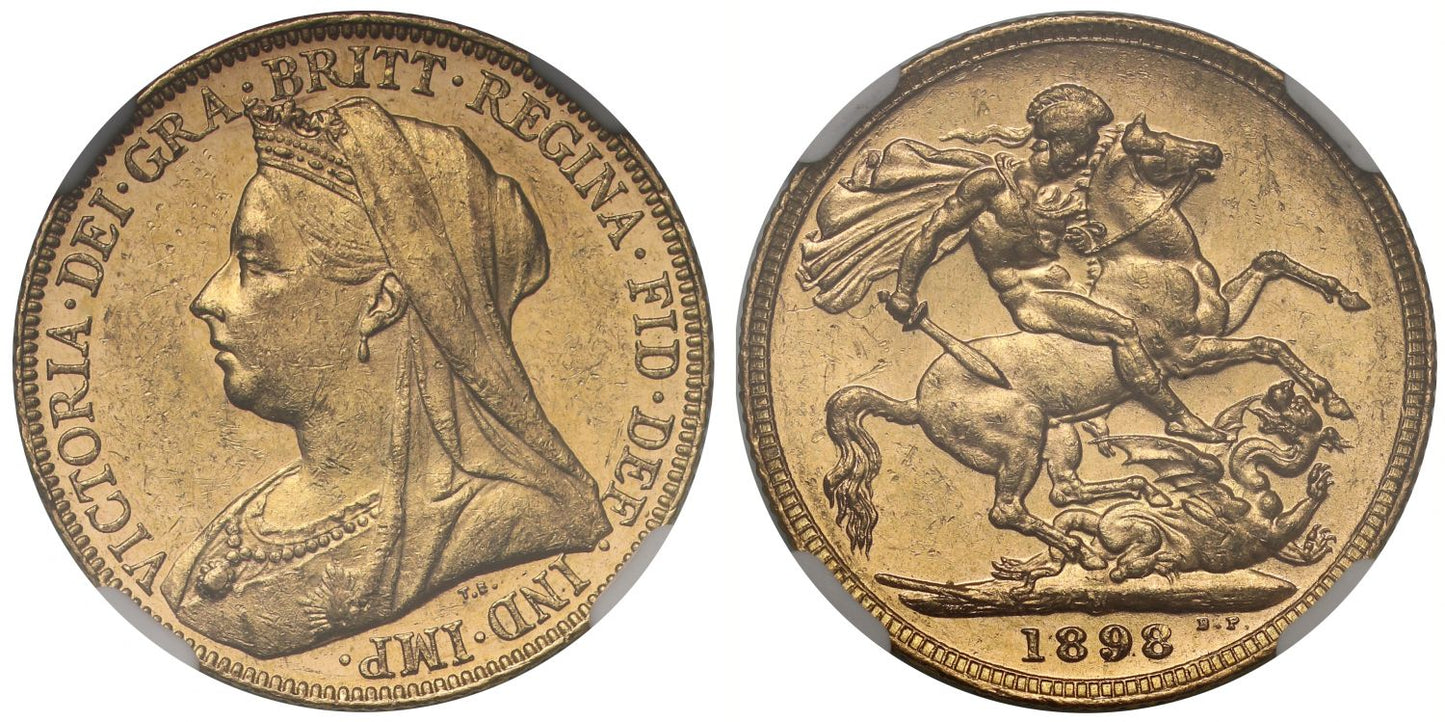 Victoria 1898-M Sovereign Melbourne Mint MS61