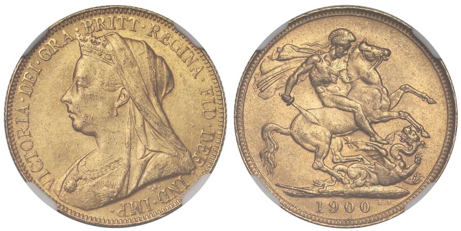 Victoria 1900-P Sovereign Perth Mint MS62