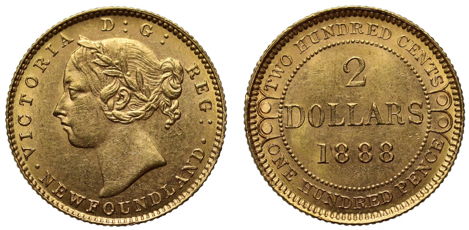Canada Victoria 2-Dollars 1888 MS63