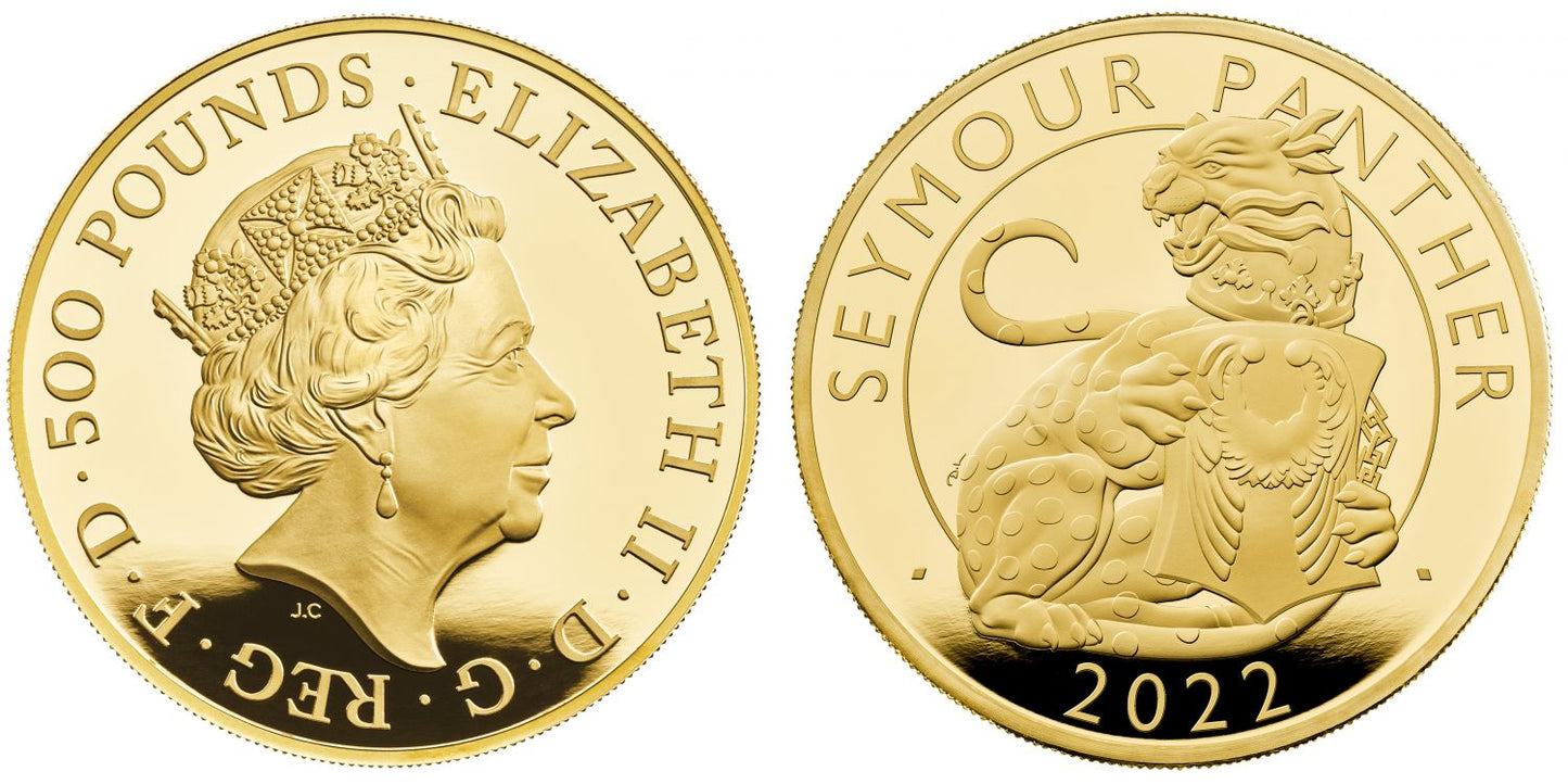 * QEII 2022 gold proof 10oz Seymour Panther