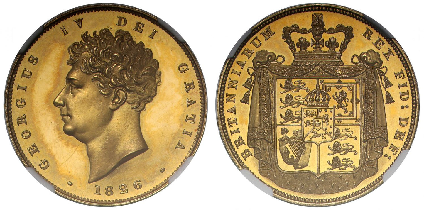 George IV 1826 proof Two-Pounds PF64 ULTRA CAMEO
