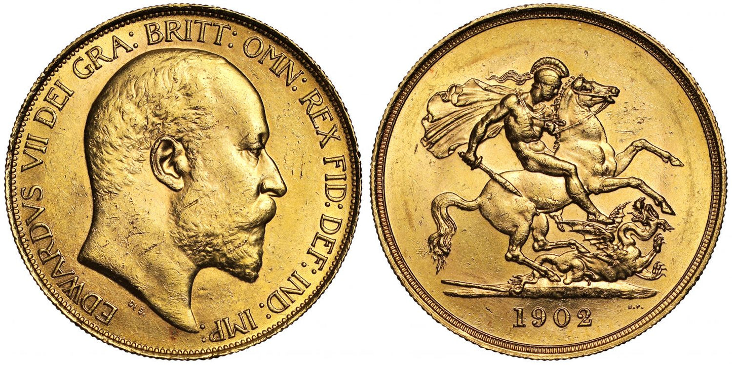 Edward VII 1902 Five-Pounds, currency issue