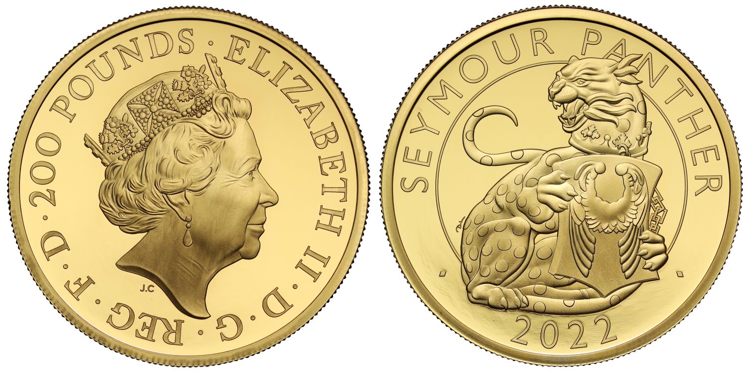 Elizabeth II 2022 2oz gold proof Seymour Panther