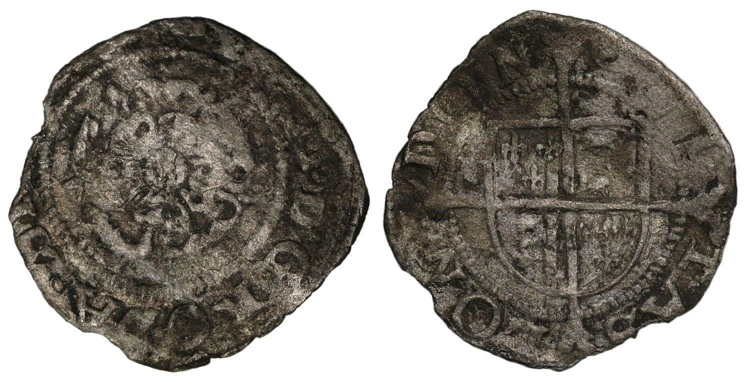 Philip and Mary base issue silver Penny, London Mint