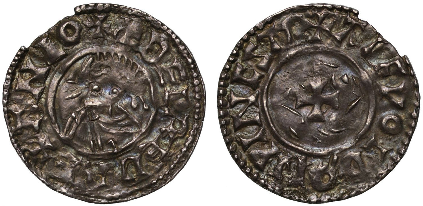 Aethelred II Penny, Last small cross type, Winchester, Aelfwold