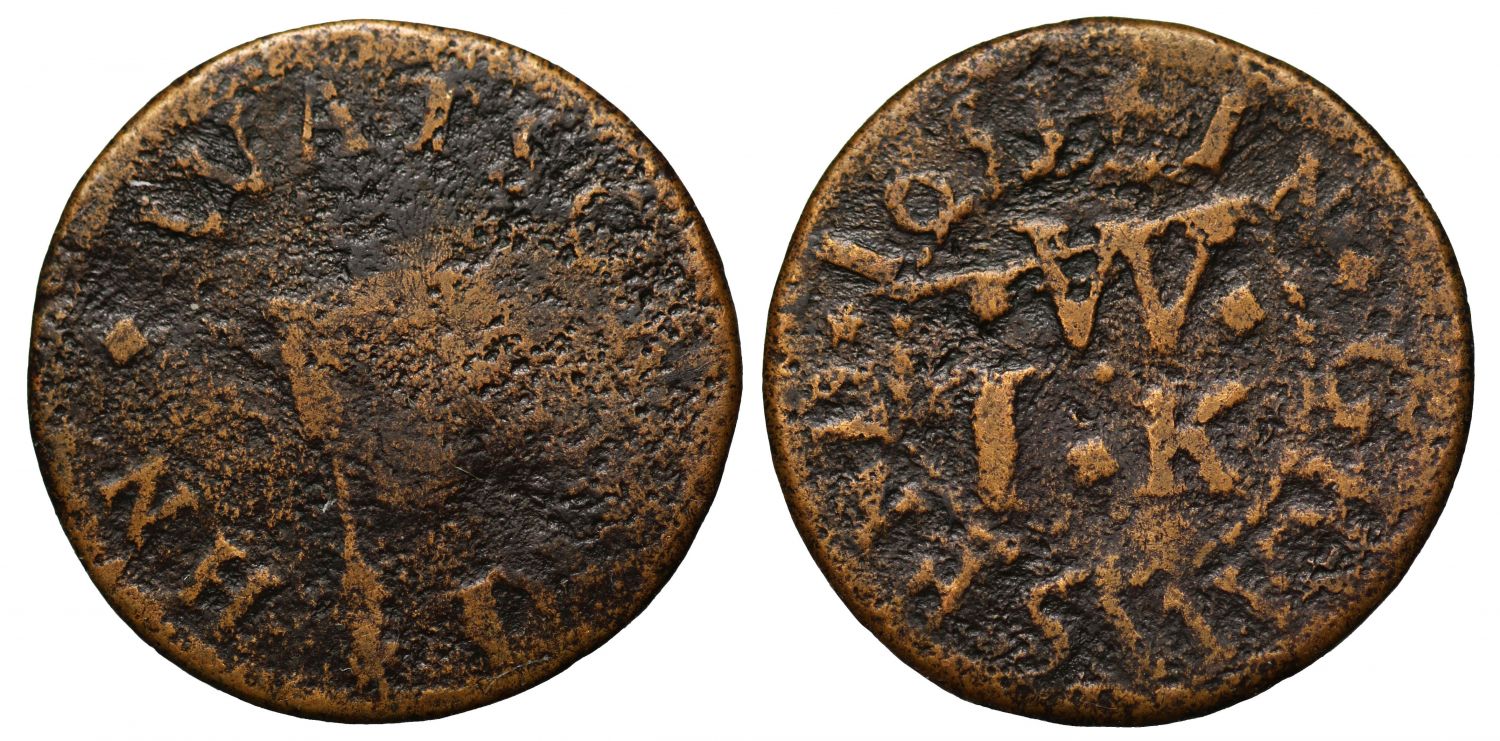 17th Century Kent Farthing, Gravesend, John Watson, 1653