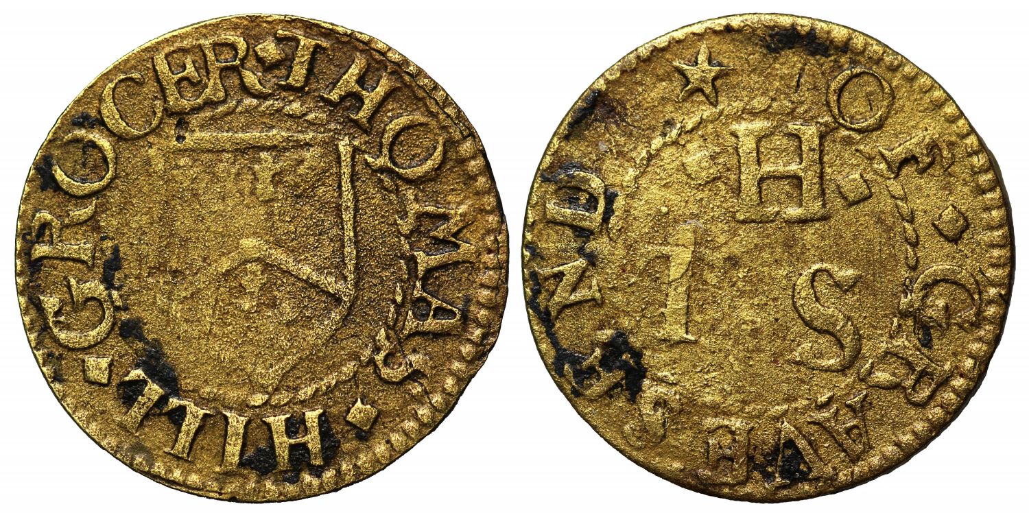 17th Century Gravesend Farthing, Thomas Hill grocer