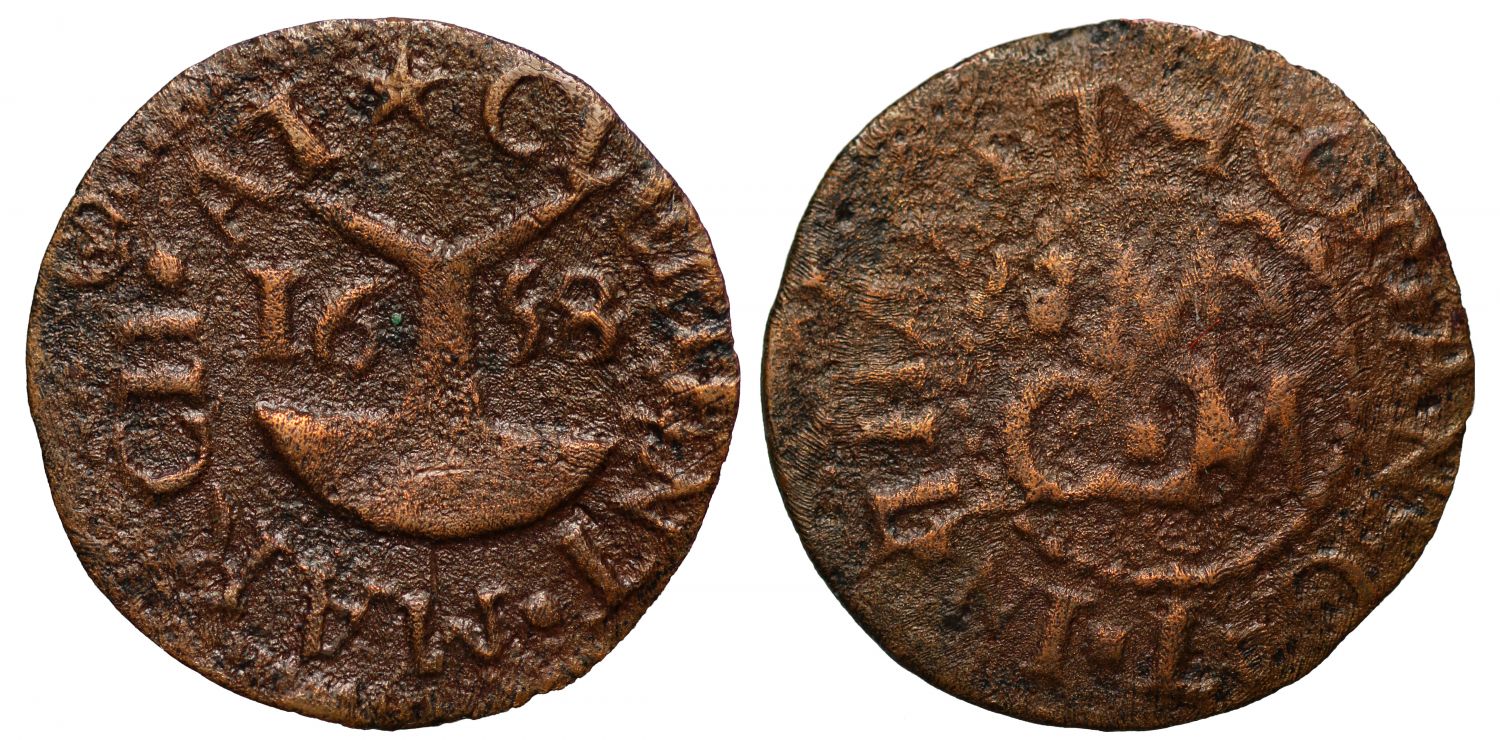 17th Century Kent Farthing, Ramsgate, Clement March, 1658, Cheese monger