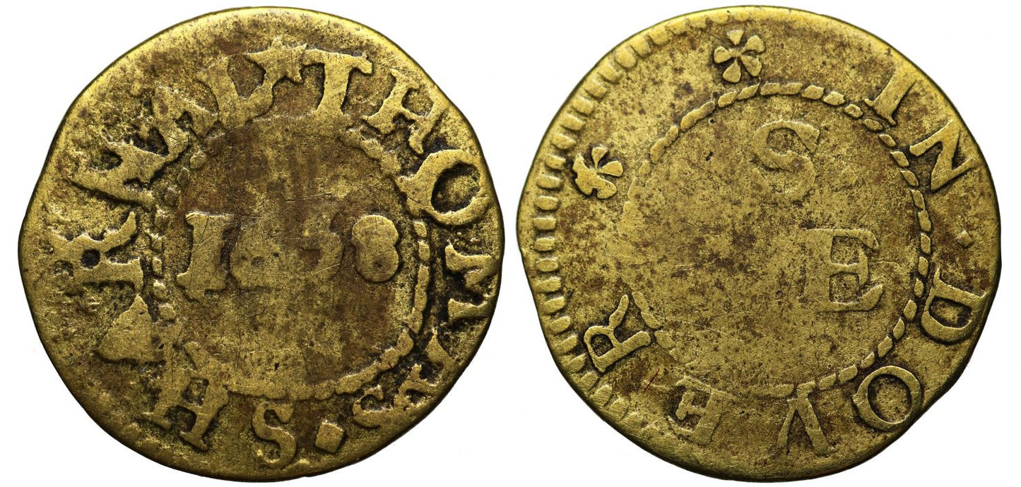 17th Century Kent Farthing, Dover, Thomas Sharnal, 1658