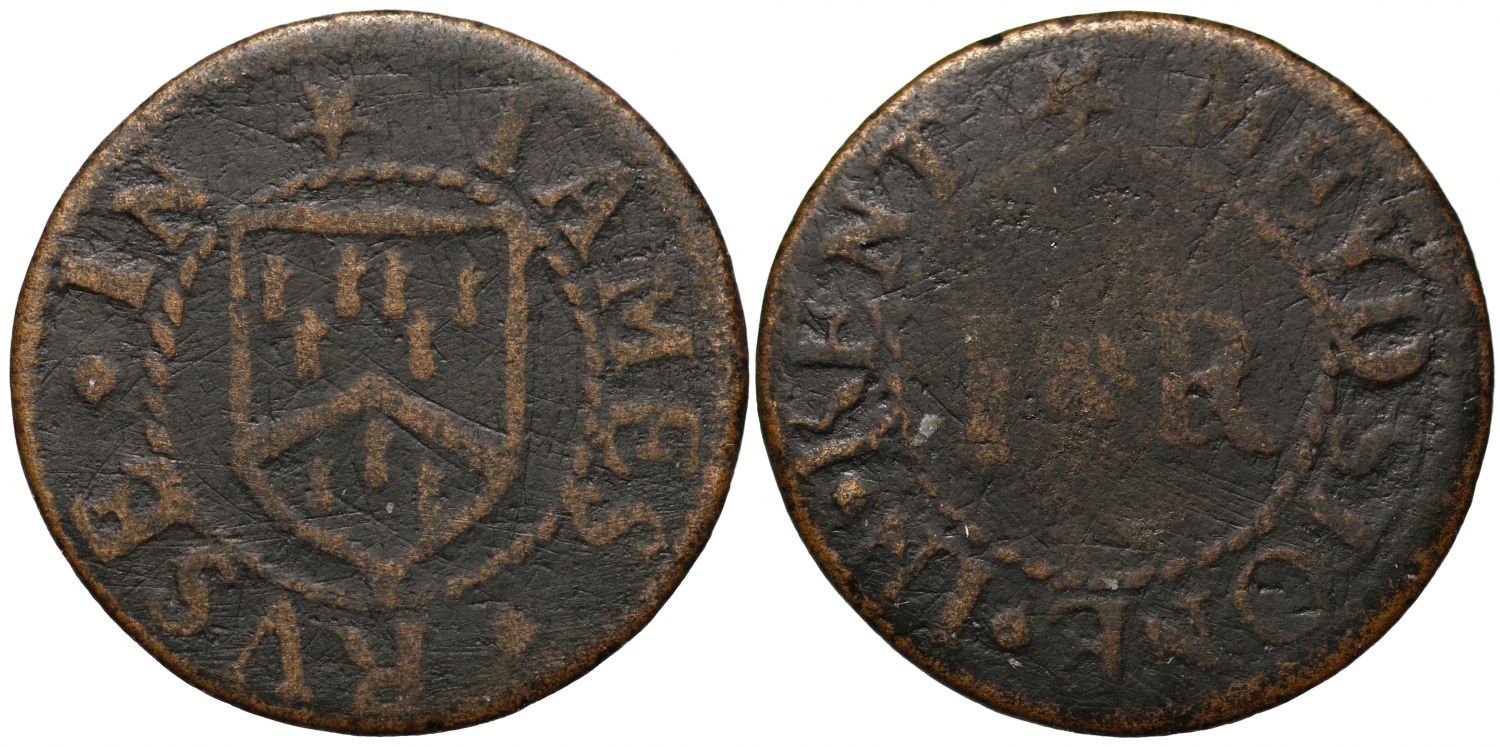 17th Century Kent Farthing, Maidstone, James Ruse, Grocer