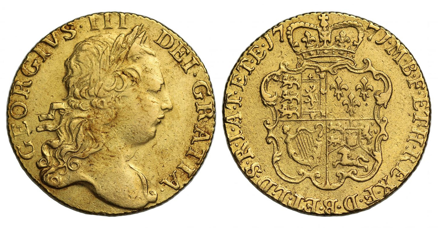 George III 1771 Guinea, third head
