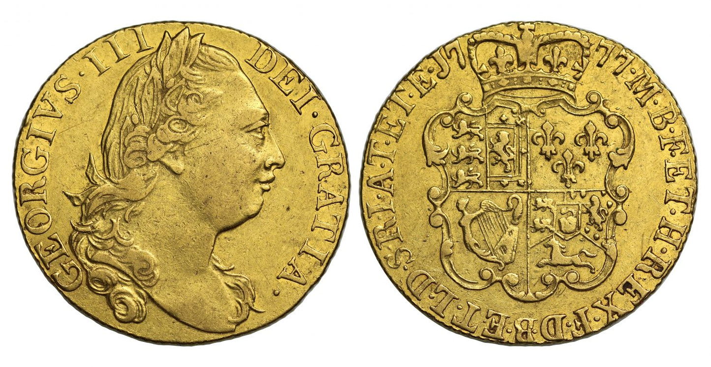 George III 1777 Guinea, fourth head