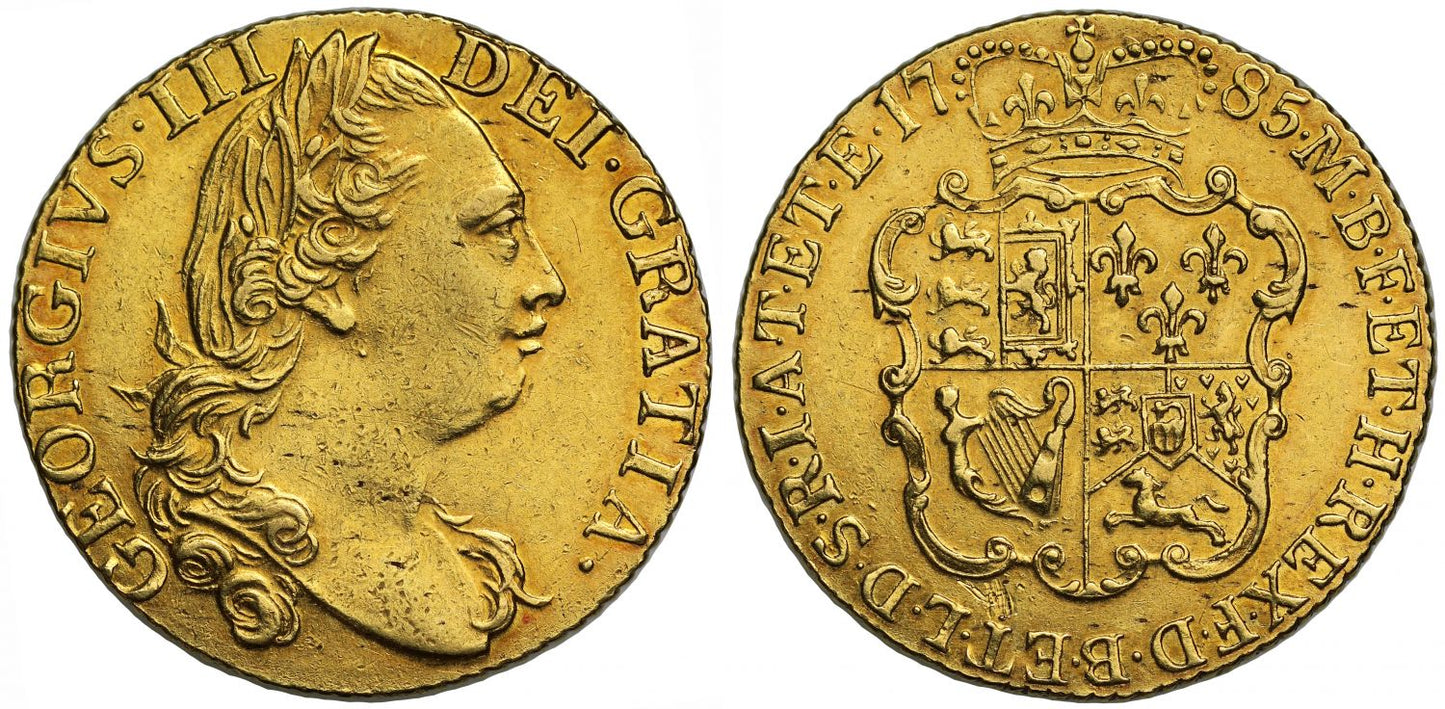 George III 1785 Guinea, fourth head