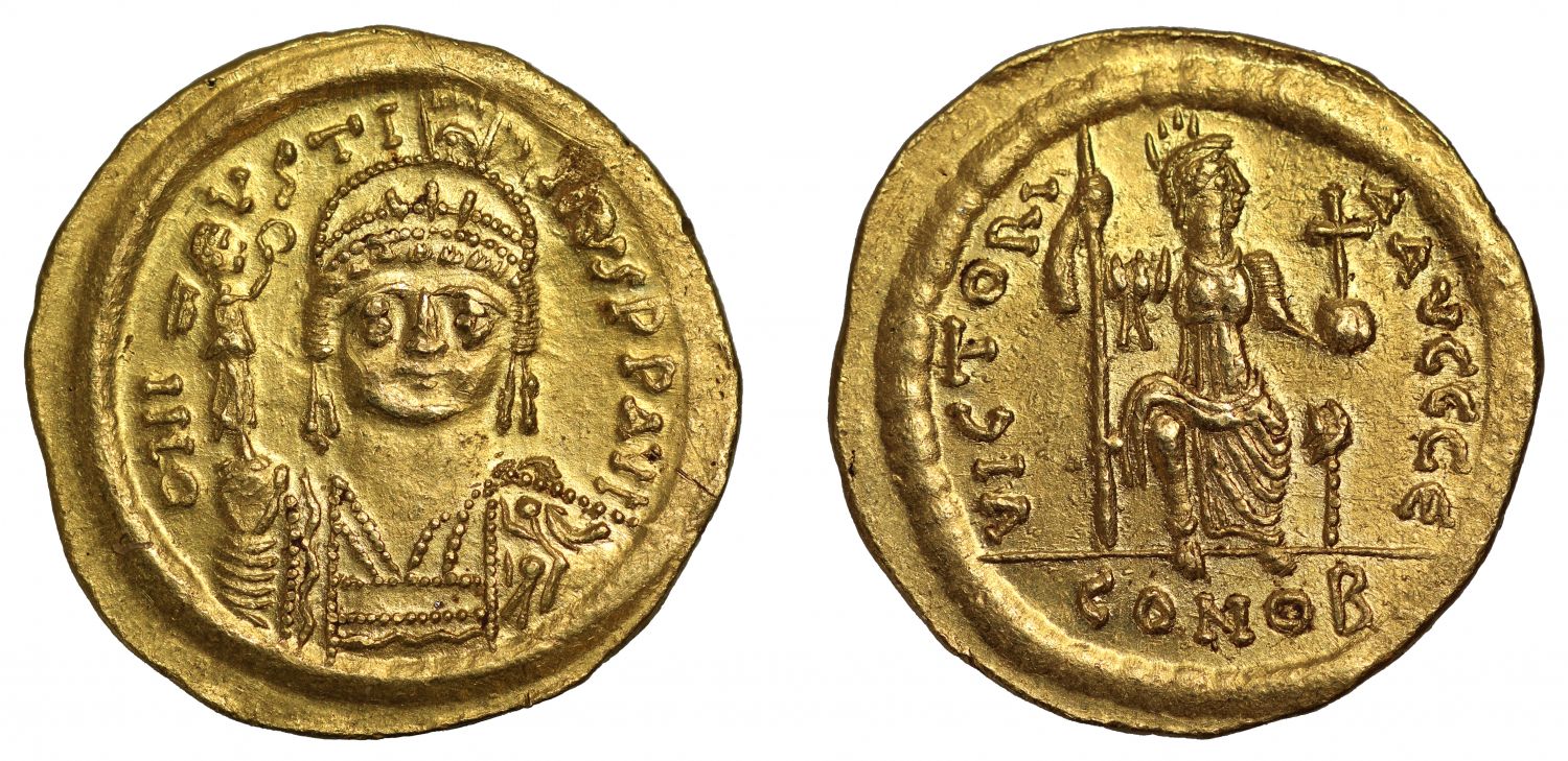Justin II, Solidus.